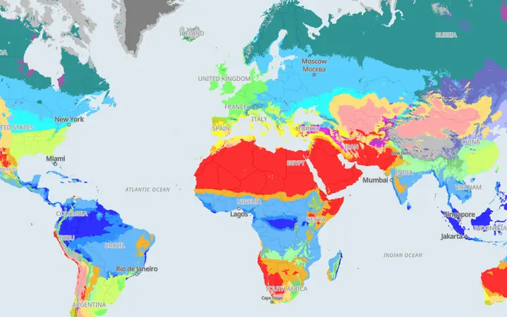 A preview of the Climate Zone Map