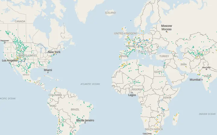 A preview of the Dinosaur Fossil Map