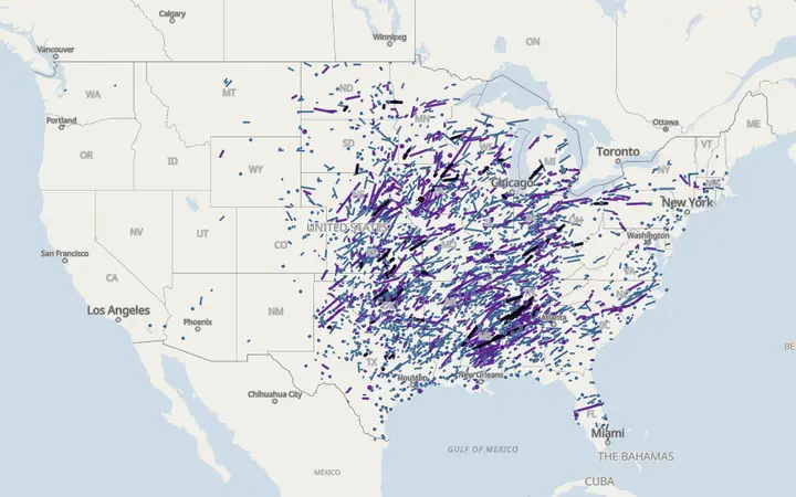 A preview of the Tornado History Map